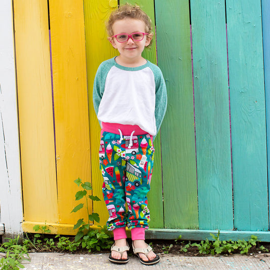 "Anything is Popsicle" Ice Cream Trucks French Terry Jogger Pants