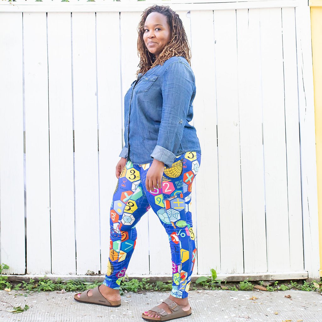 Show Your Work Math Leggings with Pockets - Adult