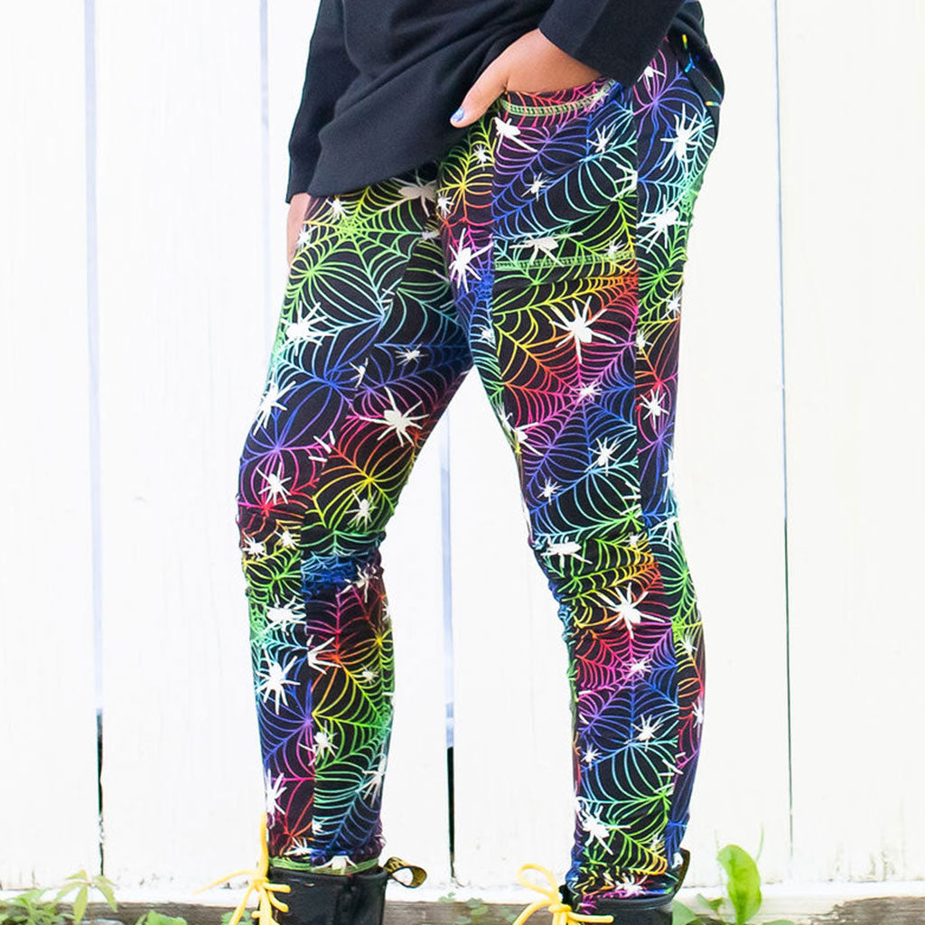 "Web Design" Spiders Leggings with Pockets